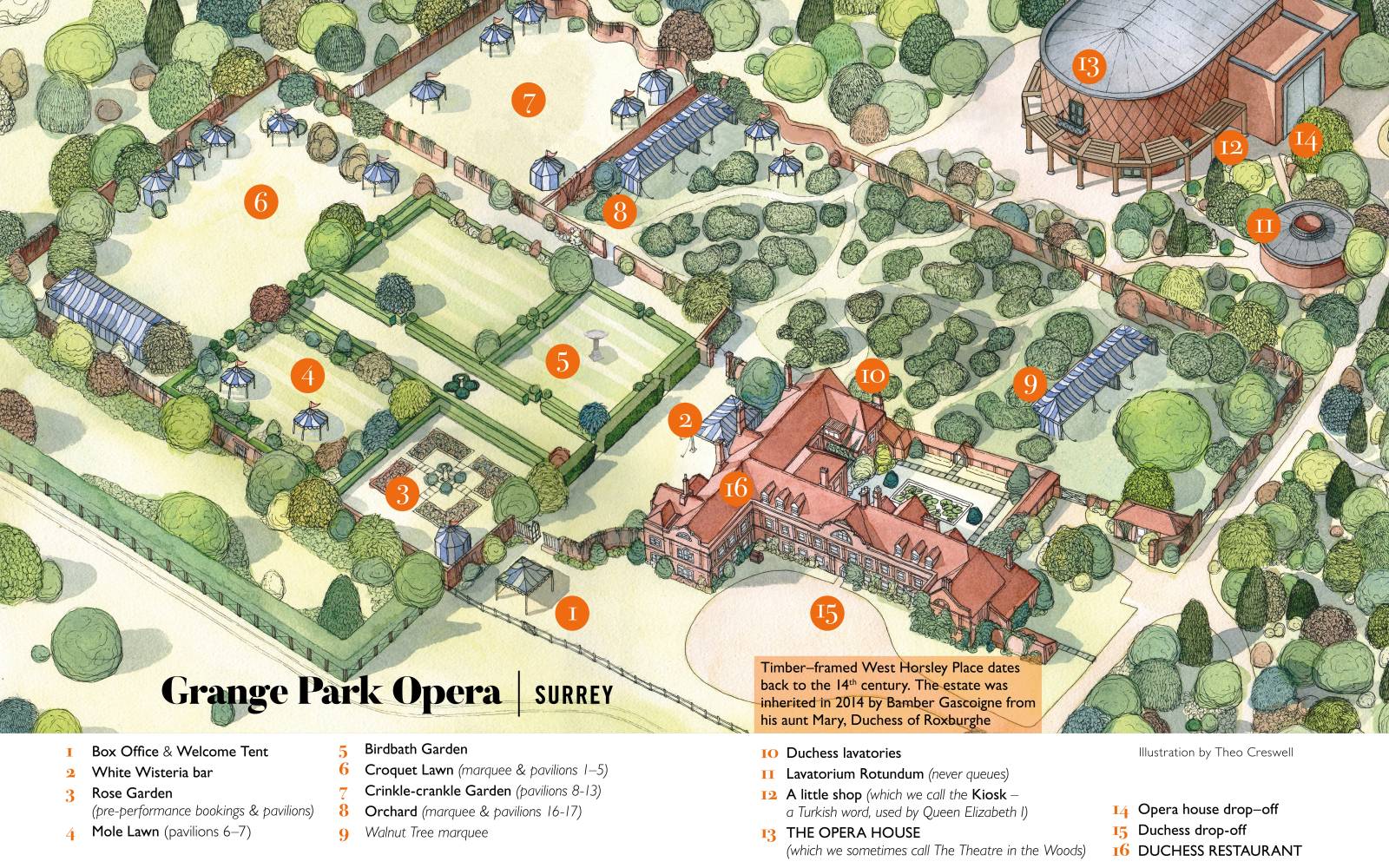 Your visit Grange Park Opera